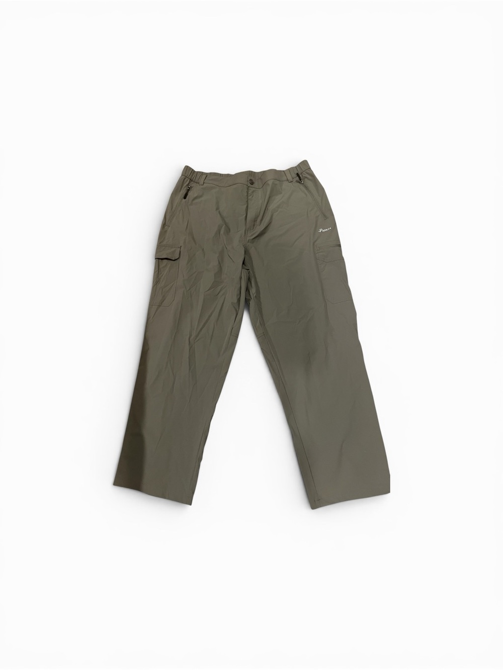 Hiking Mens Performance Hiking Olive Cargo Pants with Secure Pockets